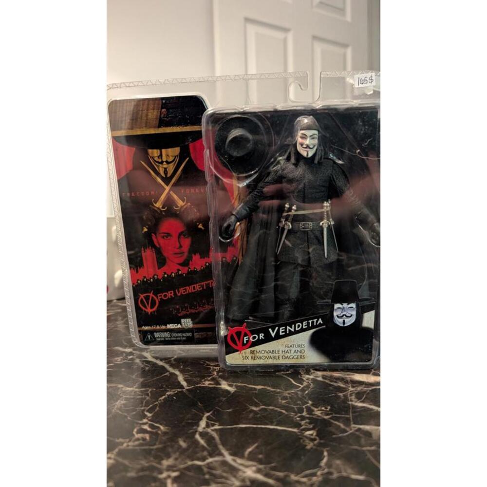 V FOR VENDETTA Reel Toys 7.5" NECA DC Comics 2006 Removable FACTORY SEALED